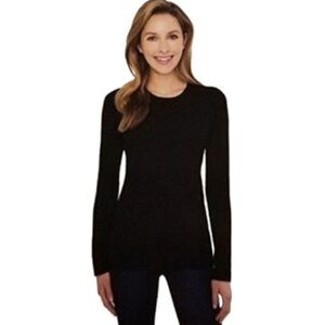 Celeste Cashmere Black Long Sleeve Sweater